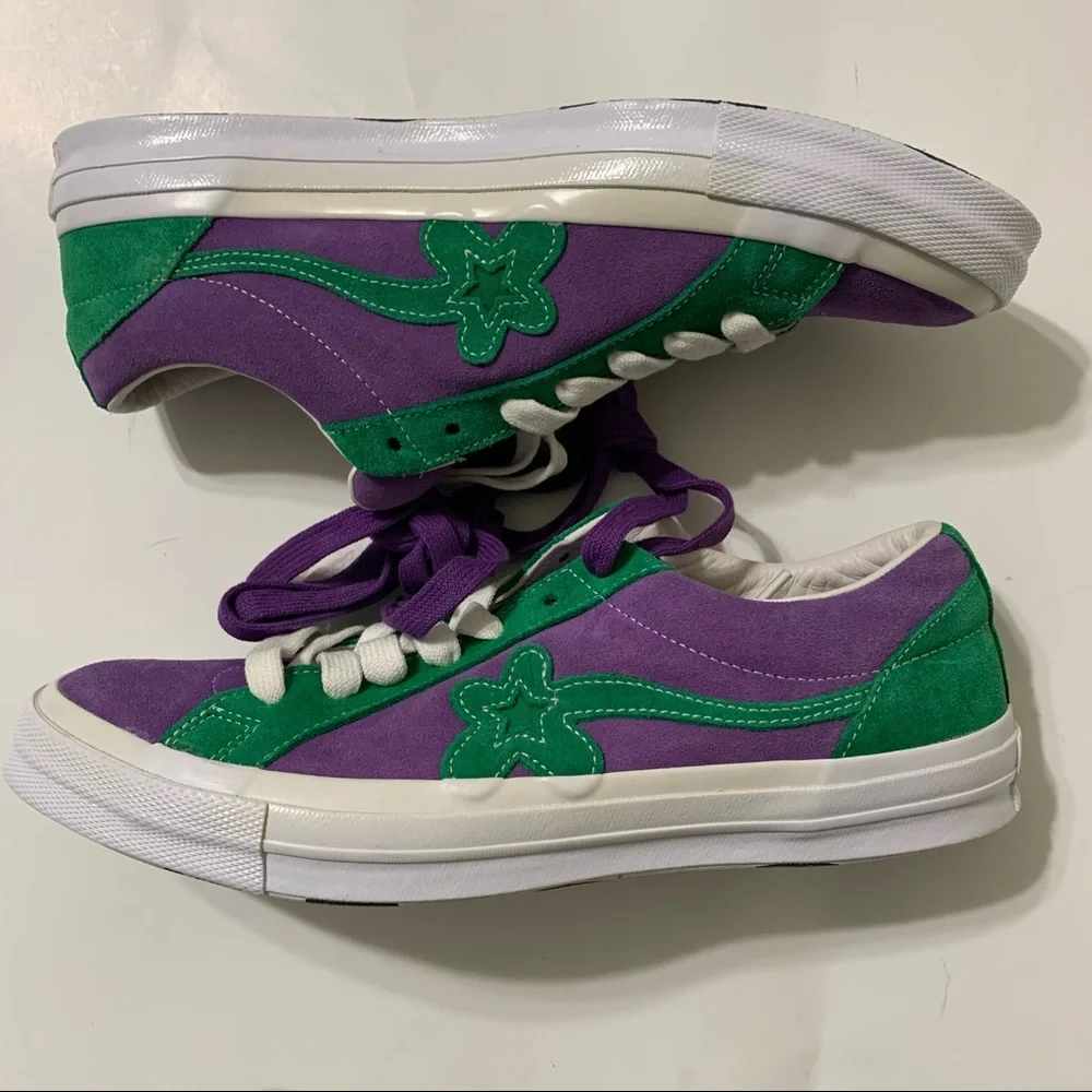 Converse Golf Le Fleur Ox Purple Green 162128C Sneakers Men’s Size 12 - Picture 3 of 11